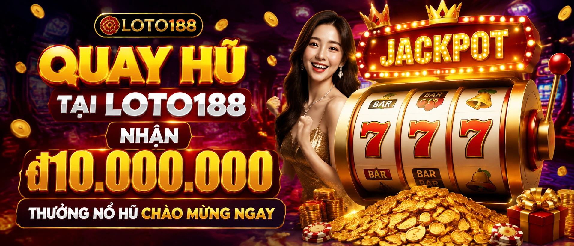 Giao diện khu Nổ Hũ loto188 trên màn hình điện thoại