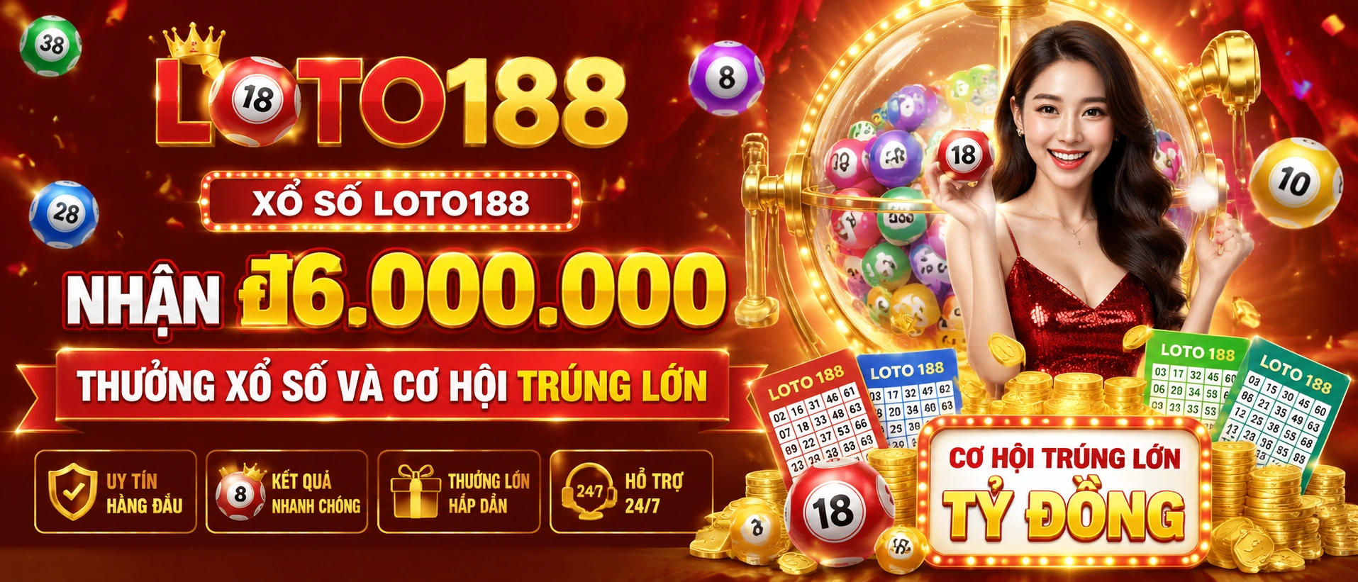 LOTO188 Xổ Số - giao diện tra cứu kết quả theo khu vực